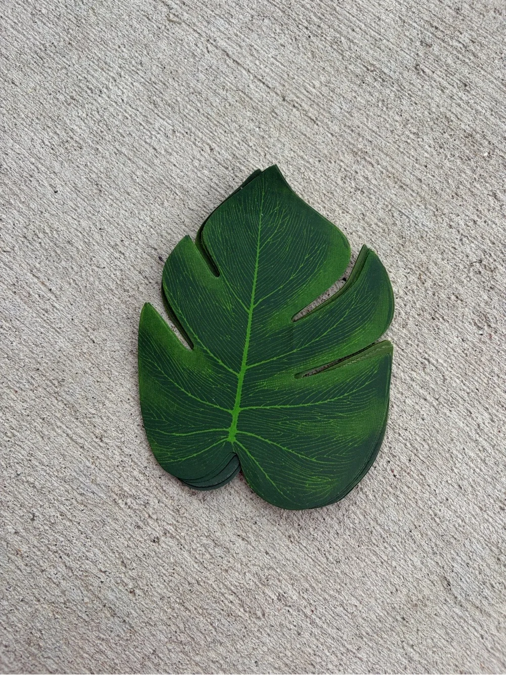15 Small Tropical Monstera Leaf table mats